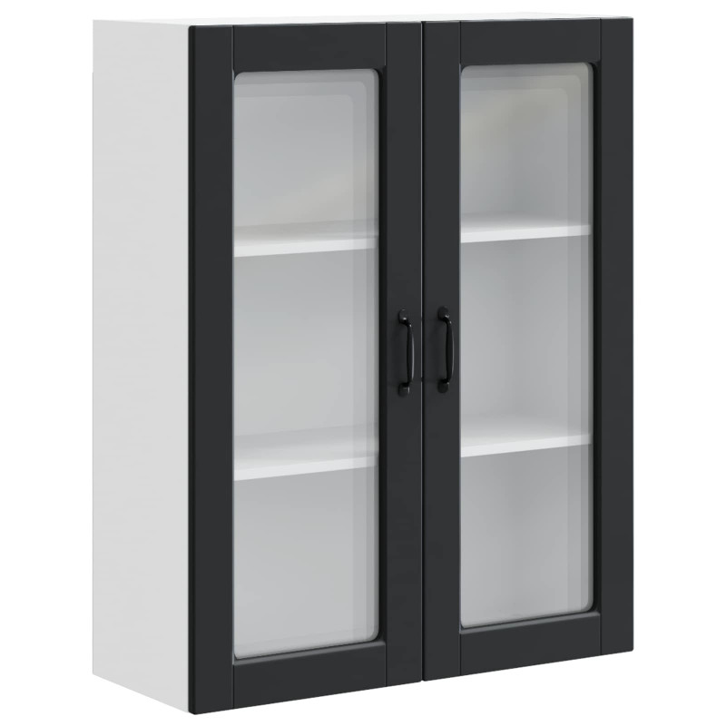 Szafka kuchenna Czarny 80 x 31 x 100 cm Materiał drewnopochodny