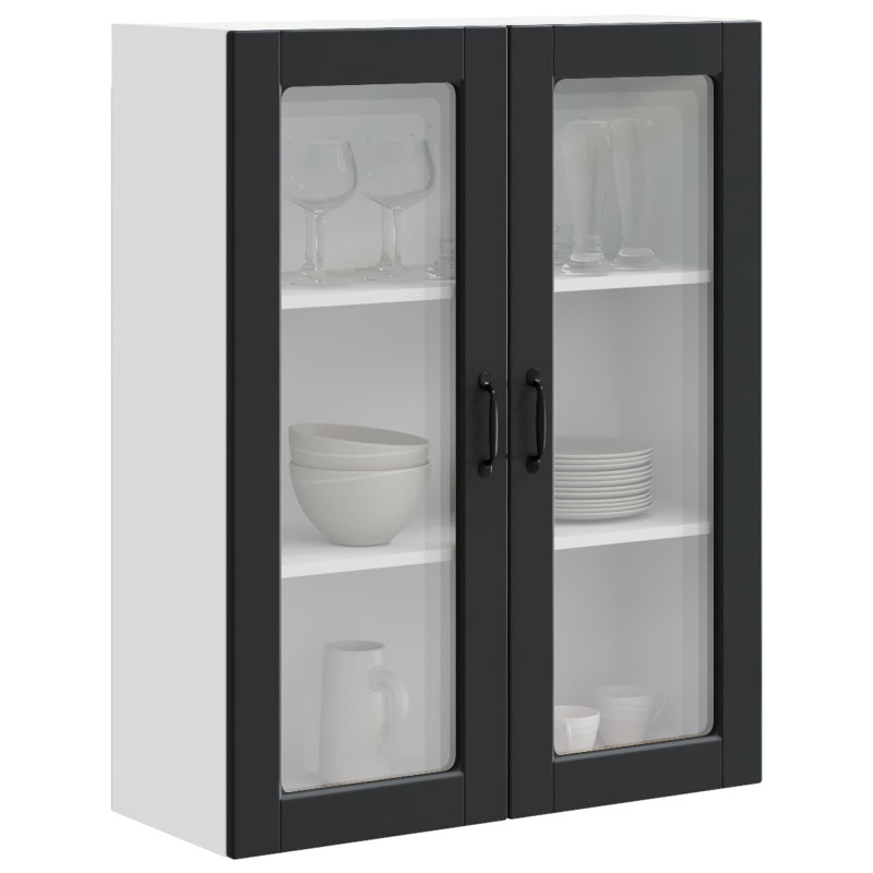 Szafka kuchenna Czarny 80 x 31 x 100 cm Materiał drewnopochodny