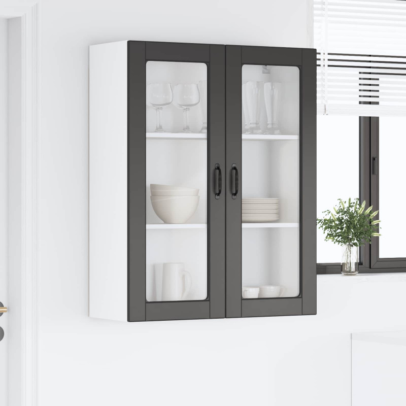 Szafka kuchenna Czarny 80 x 31 x 100 cm Materiał drewnopochodny