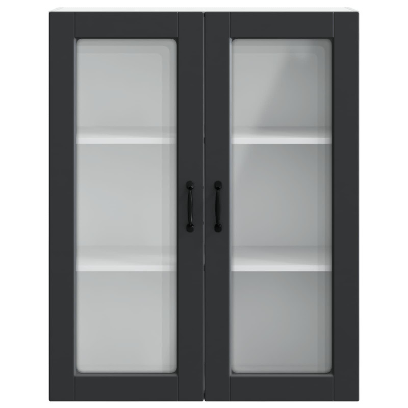 Szafka kuchenna Czarny 80 x 31 x 100 cm Materiał drewnopochodny