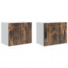 Szafka kuchenna z półką 2 pcs Dąb wędzony 50 x 31 x 40 cm