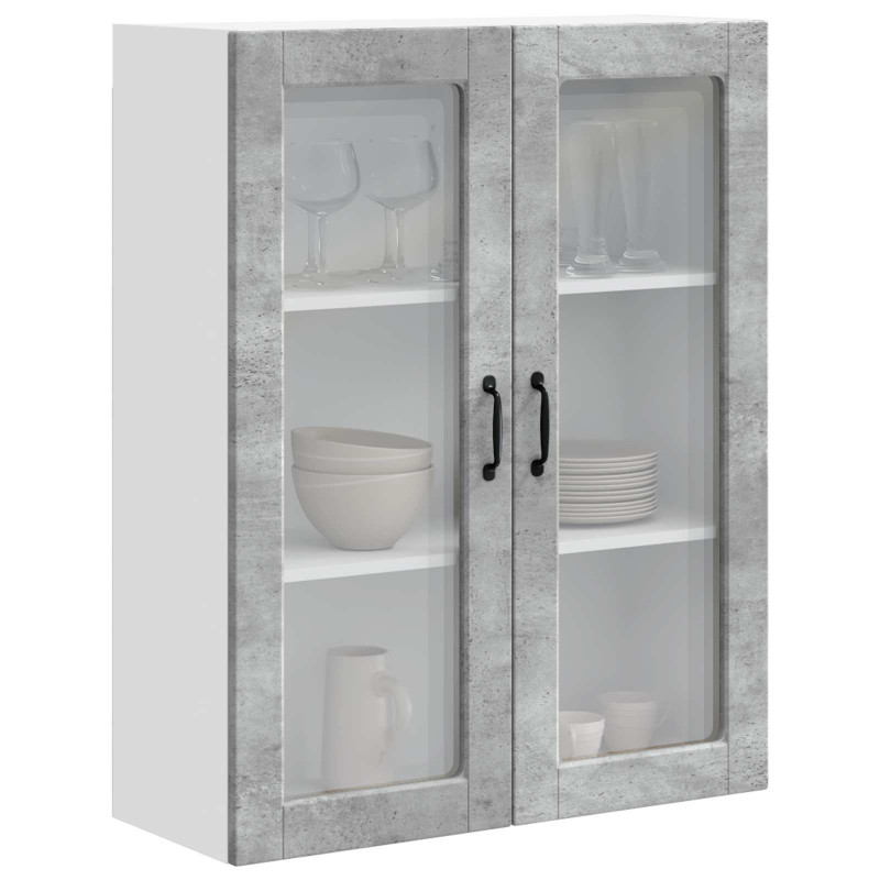 Szafka kuchenna z półką Betonowy szary 80 x 31 x 100 cm