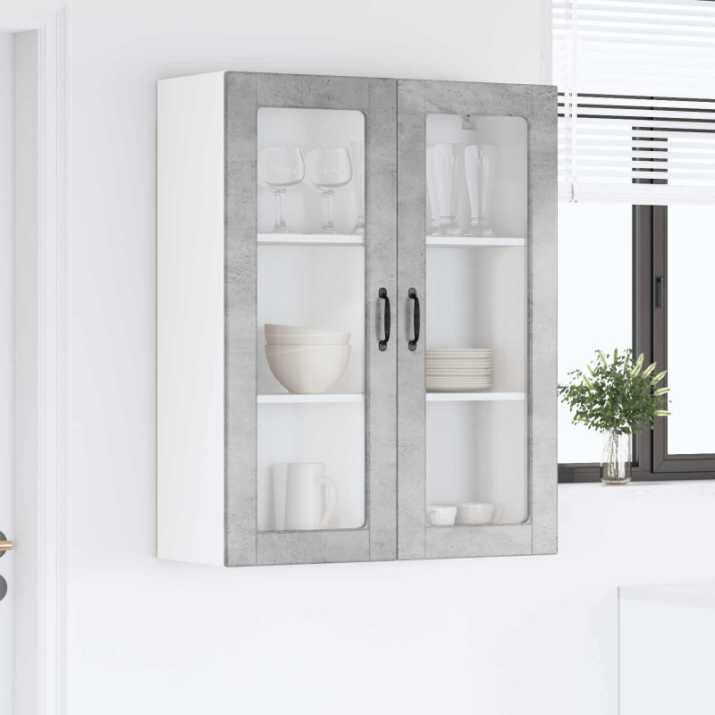 Szafka kuchenna z półką Betonowy szary 80 x 31 x 100 cm