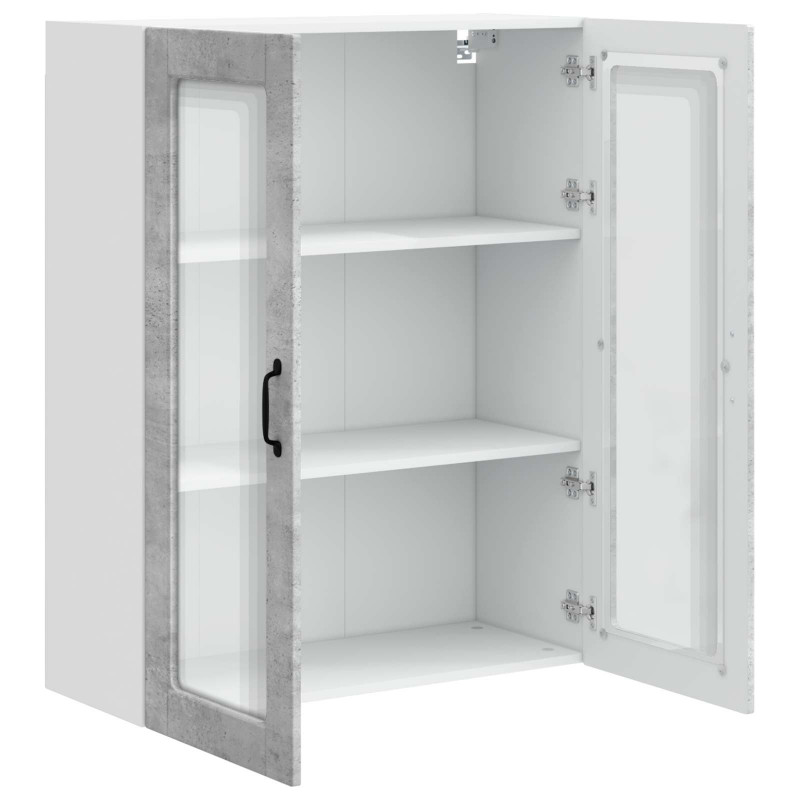 Szafka kuchenna z półką Betonowy szary 80 x 31 x 100 cm