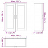 Szafka kuchenna z półką Betonowy szary 80 x 31 x 100 cm