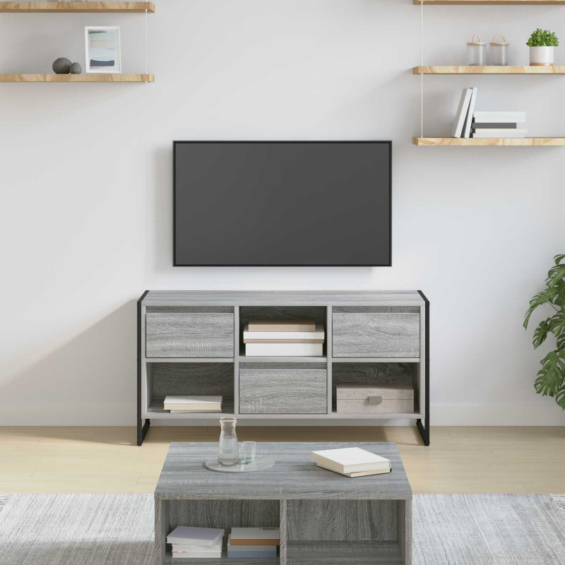 Szafka pod telewizor z szufladą Szary Sonoma 100 x 36 x 49,5 cm