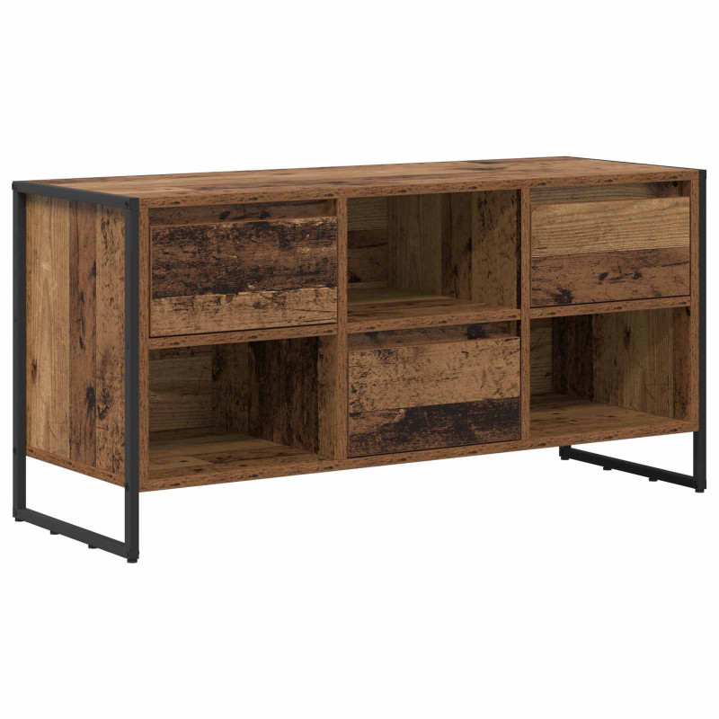 Szafka pod telewizor z szufladą Stare drewno 100 x 36 x 49,5 cm