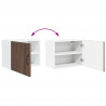 Szafka kuchenna z półką 2 pcs Brązowy dąb 50 x 31 x 40 cm