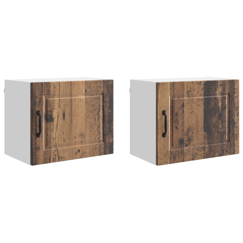 Szafka kuchenna z półką 2 pcs Stare drewno 50 x 31 x 40 cm