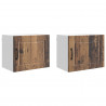 Szafka kuchenna z półką 2 pcs Stare drewno 50 x 31 x 40 cm