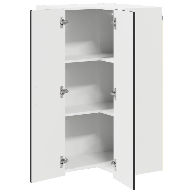 Szafka kuchenna Czarny 57 x 57 x 100 cm Materiał drewnopochodny
