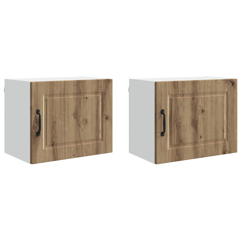 Szafka kuchenna z półką 2 pcs Dąb rzemieślniczy 50 x 31 x 40 cm