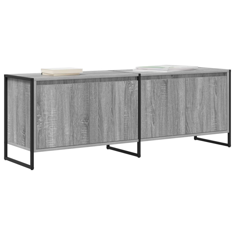 Szafka pod telewizor Szary Sonoma 140 x 36 x 49.5 cm