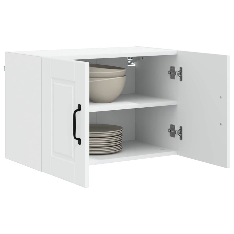 Szafka kuchenna z półką z drzwiami 2 pcs Biały 60 x 31 x 40 cm