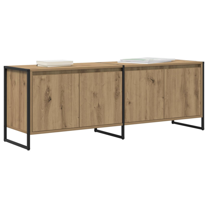 Szafka pod telewizor Dąb rzemieślniczy 140 x 36 x 49.5 cm