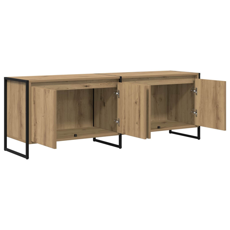 Szafka pod telewizor Dąb rzemieślniczy 140 x 36 x 49.5 cm