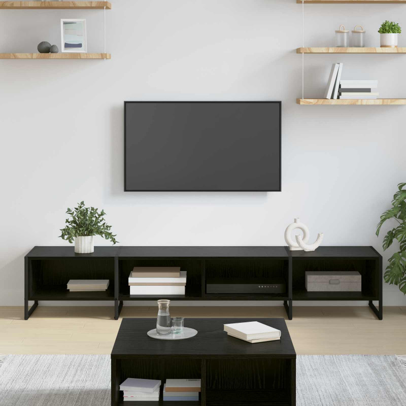 Szafka pod telewizor Czarny Dąb 170.5 x 36 x 30.5 cm