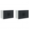 Szafka kuchenna z półką z drzwiami 2 pcs Czarny 60 x 31 x 40 cm