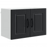 Szafka kuchenna z półką z drzwiami 2 pcs Czarny 60 x 31 x 40 cm