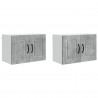 Szafka kuchenna z półką 2 pcs Betonowy szary 60 x 31 x 40 cm