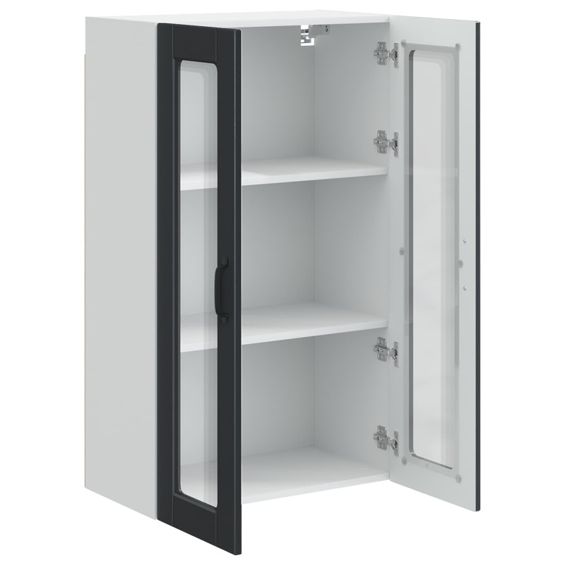 Szafka kuchenna Czarny 60 x 31 x 100 cm Materiał drewnopochodny