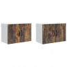Szafka kuchenna z półką 2 pcs Dąb wędzony 60 x 31 x 40 cm