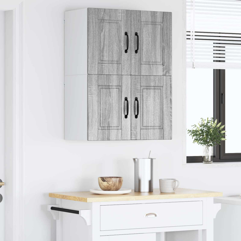 Szafka kuchenna z półką 2 pcs Szary Sonoma 60 x 31 x 40 cm