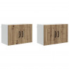 Szafka kuchenna z półką 2 pcs Dąb rzemieślniczy 60 x 31 x 40 cm