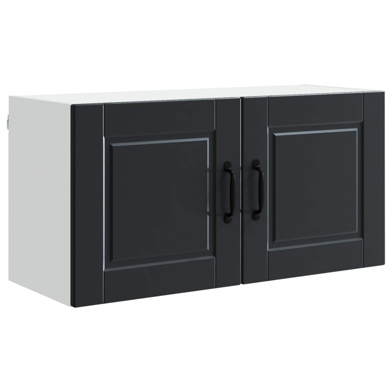Szafka kuchenna Czarny 80 x 31 x 40 cm Materiał drewnopochodny