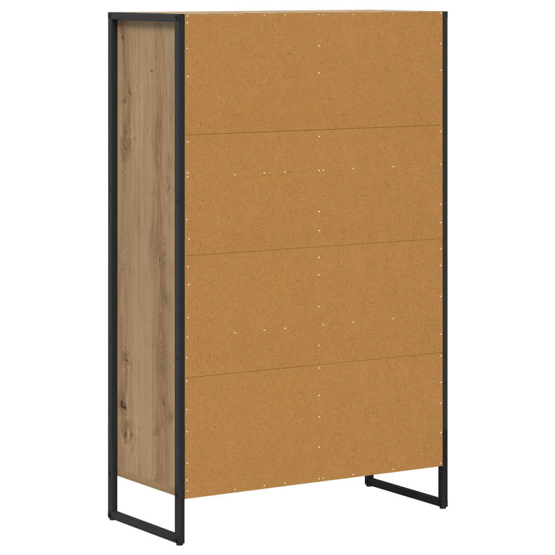 Szafka na książki Dąb rzemieślniczy 68 x 30 x 108.5 cm