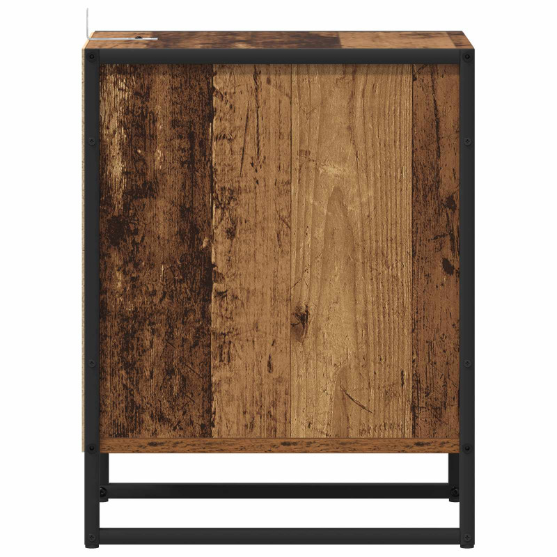 Stolik nocny z szufladą 2 pcs Stare drewno 39,5 x 30 x 50 cm