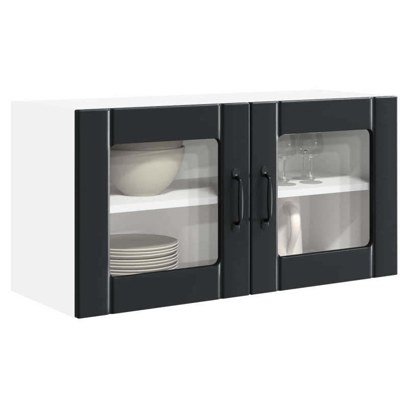 Szafka kuchenna Czarny 80 x 31 x 40 cm Materiał drewnopochodny