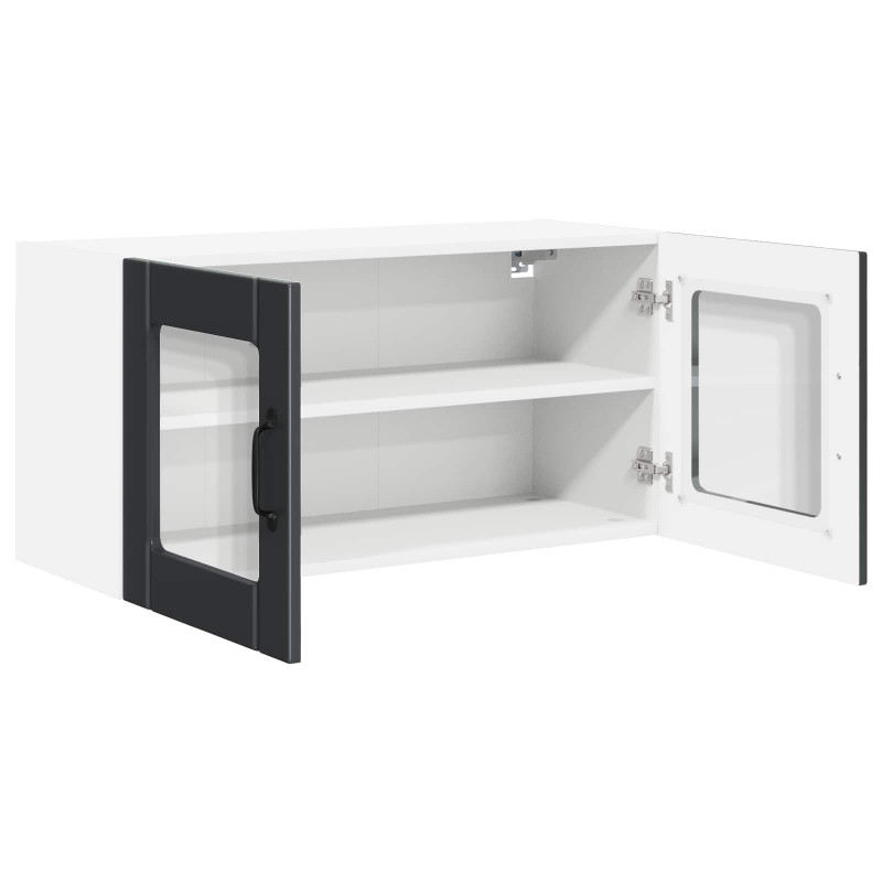 Szafka kuchenna Czarny 80 x 31 x 40 cm Materiał drewnopochodny