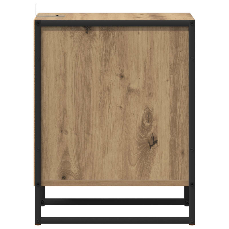 Stolik nocny 2 pcs Dąb rzemieślniczy 39,5 x 30 x 50 cm