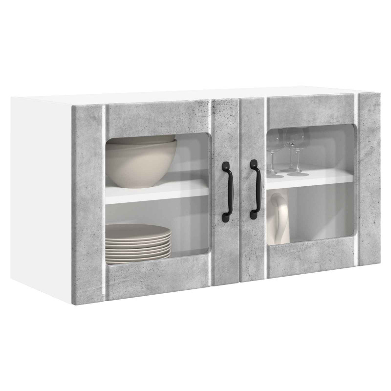 Szafka kuchenna z półką Betonowy szary 80 x 31 x 40 cm