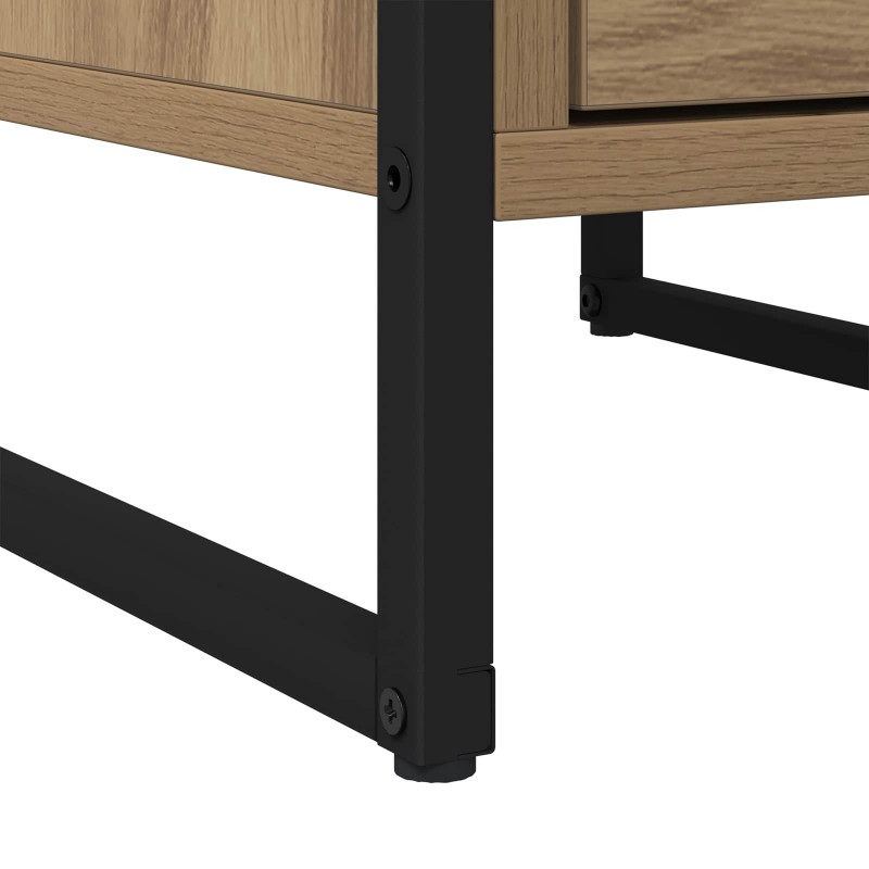Stolik nocny 2 pcs Dąb rzemieślniczy 39,5 x 30 x 50 cm