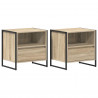 Stolik nocny z szufladą 2 pcs Sonoma 50 x 39,5 x 50 cm