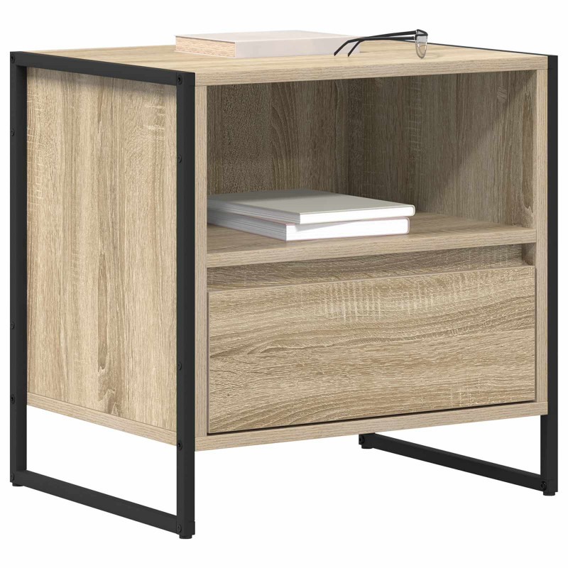 Stolik nocny z szufladą 2 pcs Sonoma 50 x 39,5 x 50 cm