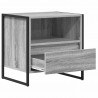 Stolik nocny z szufladą 2 pcs Szary Sonoma 50 x 39,5 x 50 cm