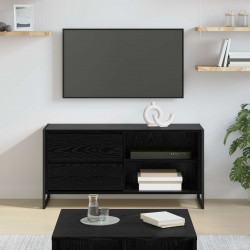 Szafka pod telewizor z szufladą Czarny Dąb 100 x 36 x 49,5 cm