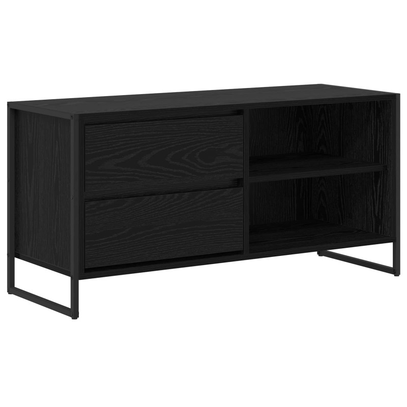 Szafka pod telewizor z szufladą Czarny Dąb 100 x 36 x 49,5 cm