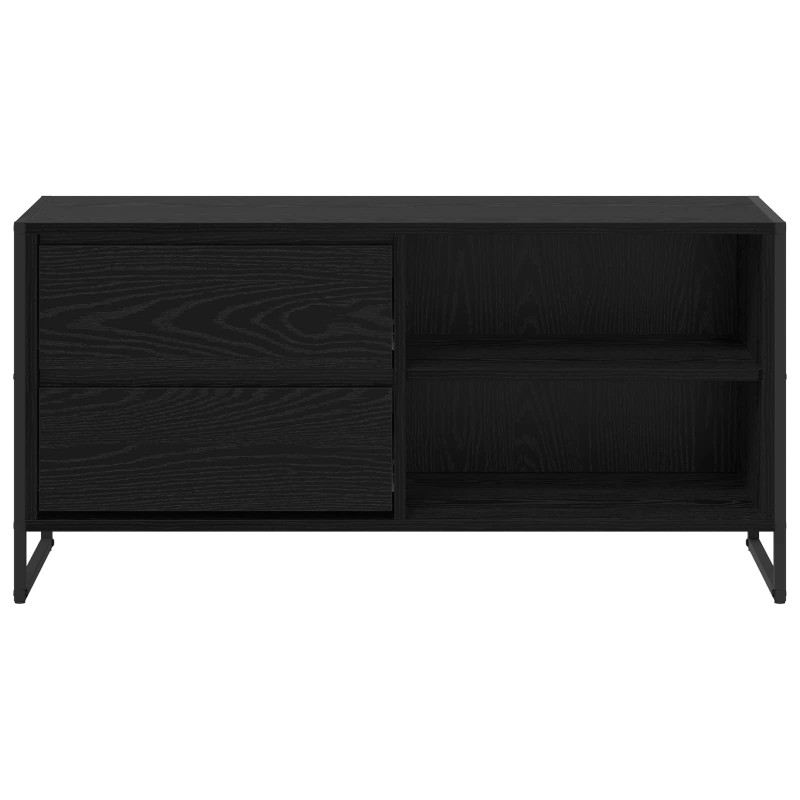 Szafka pod telewizor z szufladą Czarny Dąb 100 x 36 x 49,5 cm