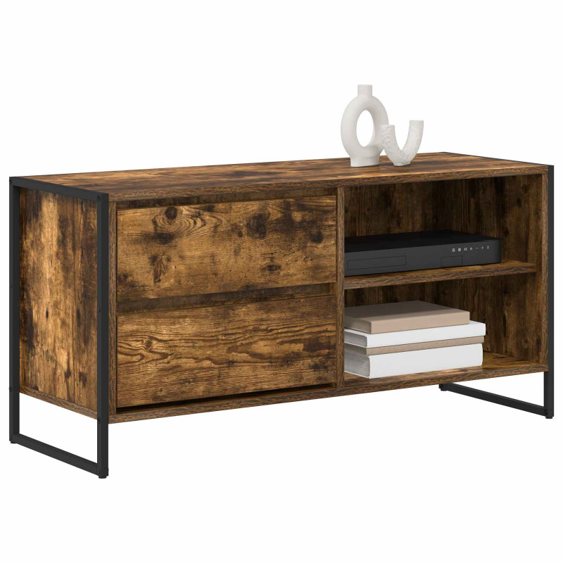 Szafka pod telewizor z szufladą Dąb dymny 100 x 36 x 49,5 cm
