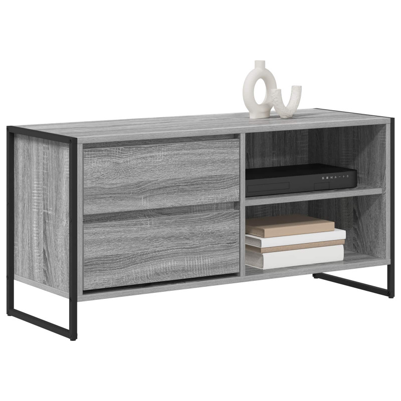 Szafka pod telewizor z szufladą Szary Sonoma 100 x 36 x 49,5 cm