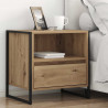Stolik nocny 2 pcs Dąb rzemieślniczy 50 x 39,5 x 50 cm