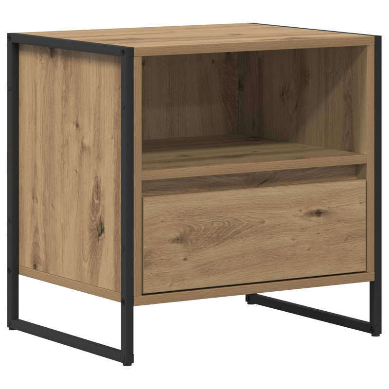 Stolik nocny 2 pcs Dąb rzemieślniczy 50 x 39,5 x 50 cm