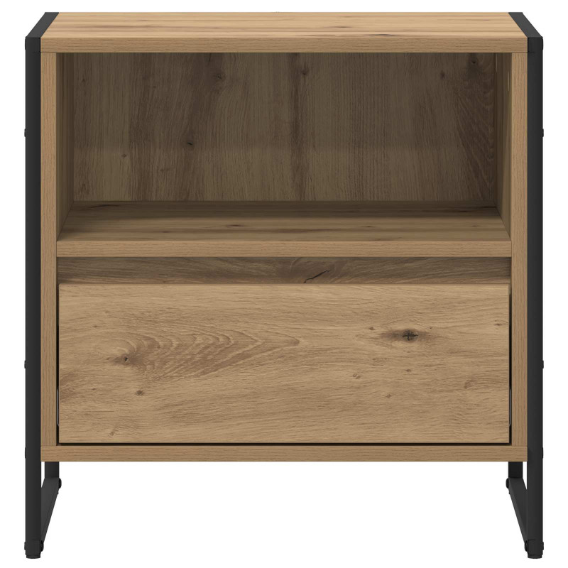 Stolik nocny 2 pcs Dąb rzemieślniczy 50 x 39,5 x 50 cm