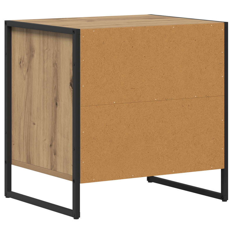 Stolik nocny 2 pcs Dąb rzemieślniczy 50 x 39,5 x 50 cm