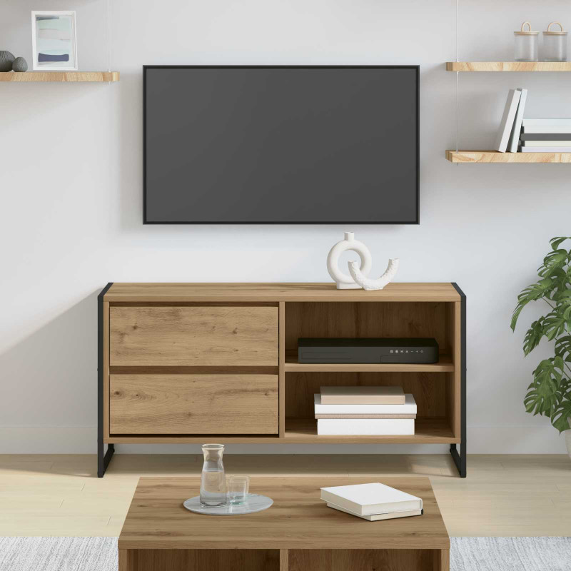 Szafka pod telewizor Dąb rzemieślniczy 100 x 36 x 49,5 cm
