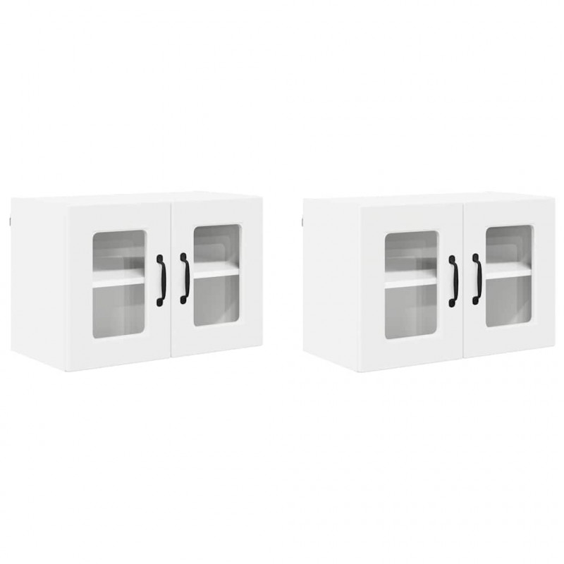 Szafka kuchenna z półką z drzwiami 2 pcs Biały 60 x 31 x 40 cm